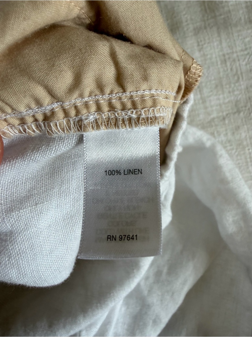 J.Jill 100% Linen White Elastic-Waist Cropped  Pants - Picture 5 of 8
